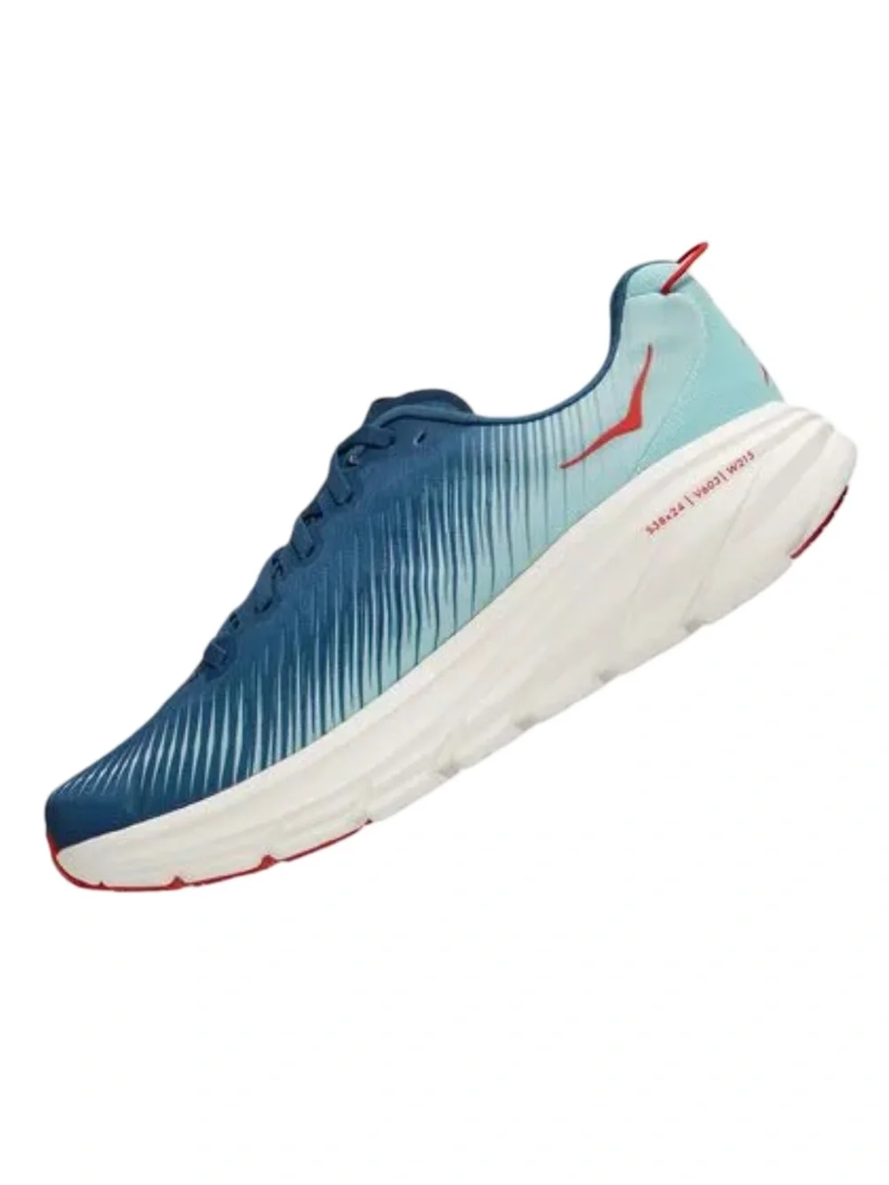 Mens Hoka Rincon 3 Men's Running Shoe - Blue with Coral Logo Size 12D